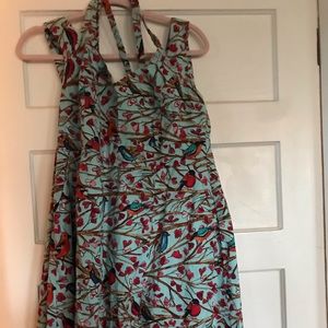 Cherry Velvet birds dress.